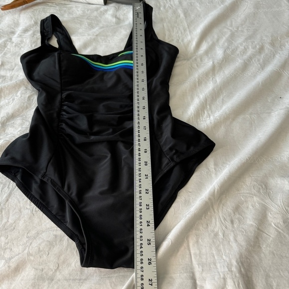 Alia Women's Black One Piece Swimsuit Size 10/30‎ Beach Vacation Bathing Suit - Picture 13 of 14